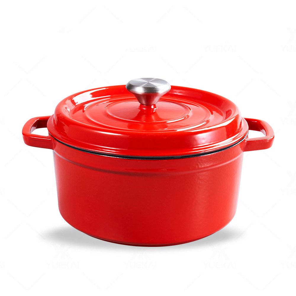Enameled Mini Cast Iron Pot with Cover TBCEXP